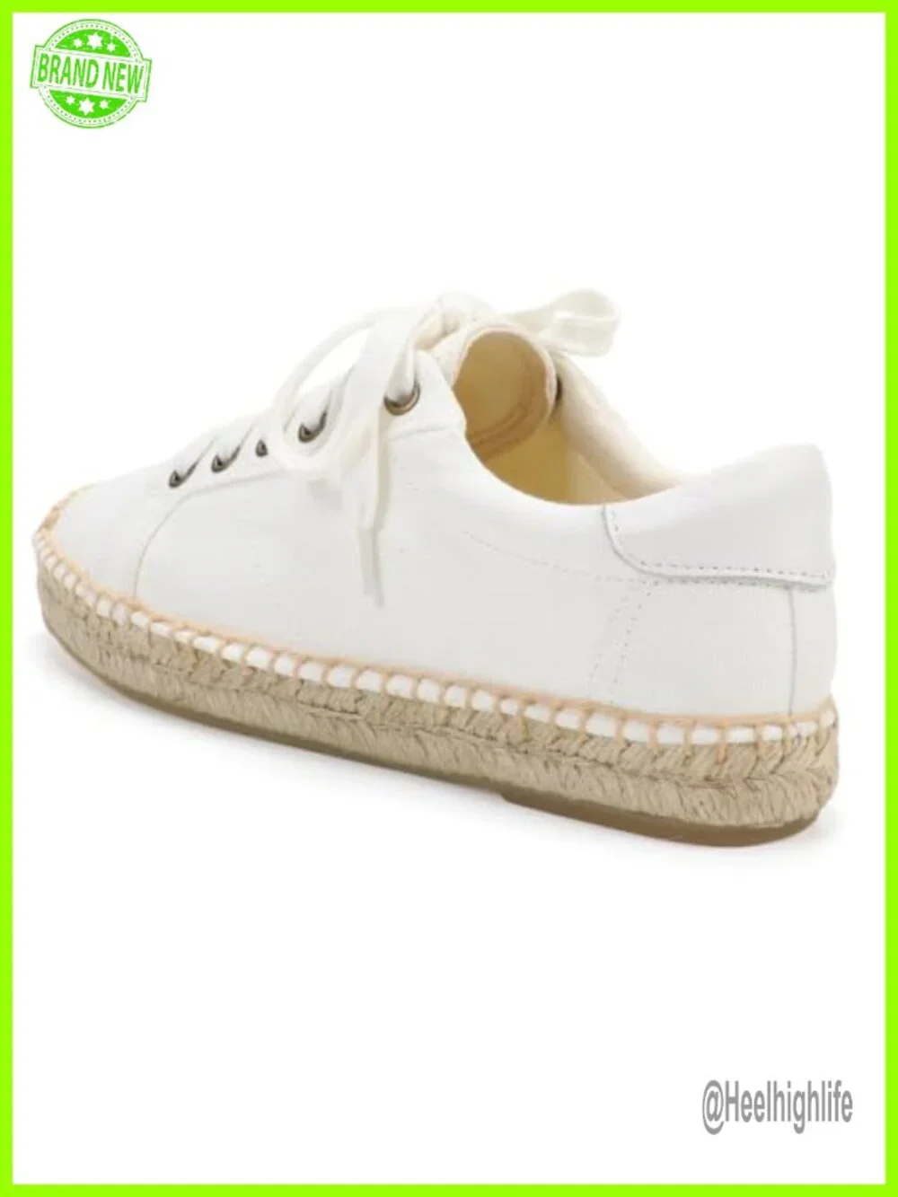 Women's Espadrilles Lace-Up Canvas Flats Jute Platform
